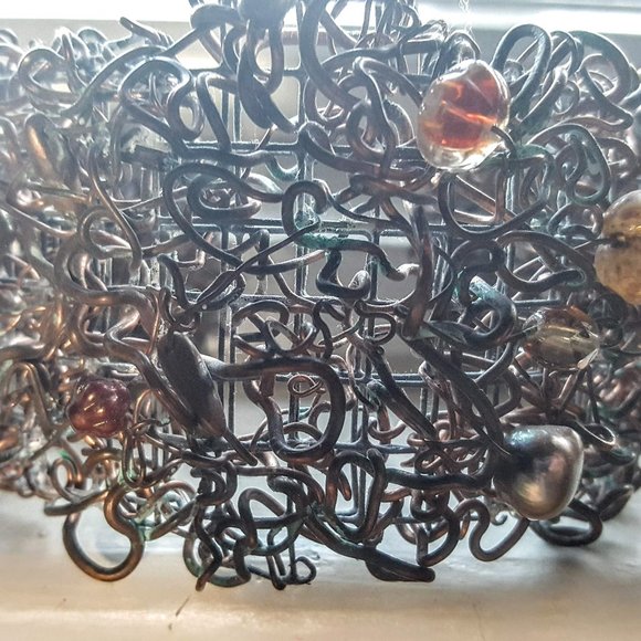 Artisan made copper cuff - Picture 1 of 6